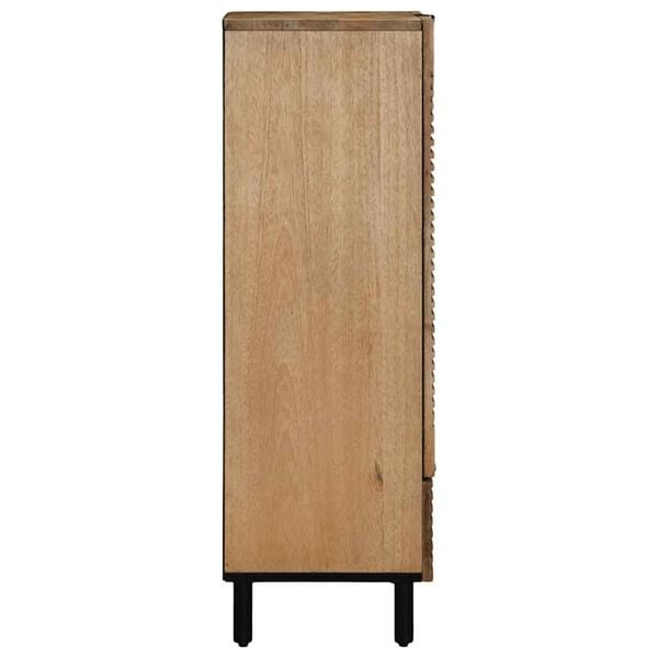 vidaXL Buffet marron 60x33x100 cm bois de manguier massif