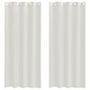 vidaXL Rideau en Voile 2 pc Cr&egrave;me 245 x 140 cm Polyester