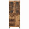 vidaXL Haut Armoire Bois Ancien 69,5 x 34 x 180 cm Bois d'ing&eacute;nierie