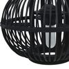 vidaXL Lampe suspendue Noir Osier 40 W 30x22 cm Globe E27