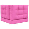 vidaXL Coussin de canap&eacute; d'ext&eacute;rieur 3 pcs Rose Polyester