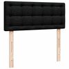 vidaXL Lit ottoman avec matelas noir 120x200 cm tissu