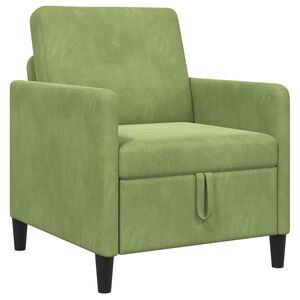 vidaXL Sofa avec rangement Vert clair 72 x 78 x 87 cm Polyester