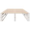 vidaXL Cadre de lit sans matelas blanc 90x200 cm bois de pin massif
