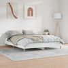 vidaXL Cadre de lit sans matelas blanc 120x200 cm bois ingénierie