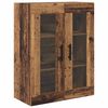 vidaXL Haut Armoire avec tiroir 2 pcs Bois Ancien Bois d'ing&eacute;nierie