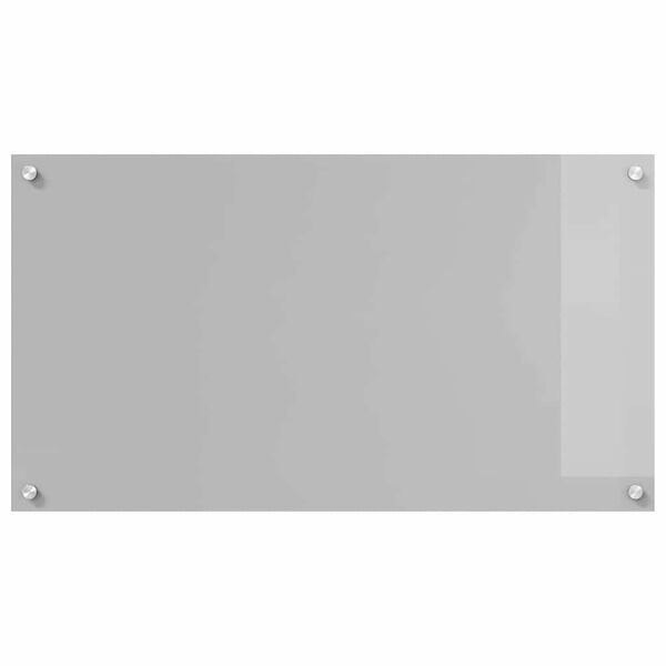 vidaXL Protection de cuisine 2 pcs Gris clair 90 x 50 cm verre tremp&eacute;