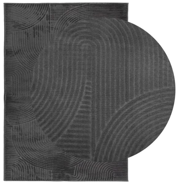vidaXL Tapis IZA poils courts style scandinave anthracite 160x230 cm