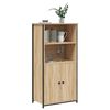 vidaXL Buffet haut ch&ecirc;ne sonoma 62x36x121,5 cm bois d'ing&eacute;nierie