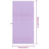 vidaXL Serviettes de sport 2 pcs Violet 140 x 70 cm