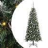 vidaXL Sapin de No&euml;l artificiel Vert 150 cm PVC, plastique et acier