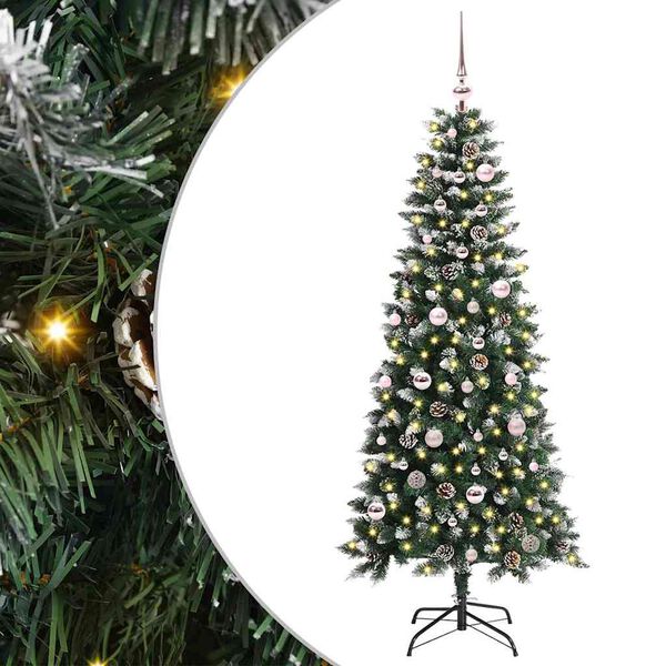 vidaXL Sapin de No&euml;l artificiel Vert 150 cm PVC, plastique et acier