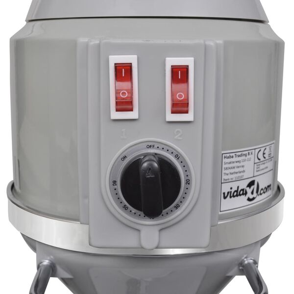 vidaXL Appareil à vapeur à cheveux de salon avec base roulante