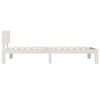 vidaXL Cadre de lit sans matelas blanc bois de pin massif 90x200 cm