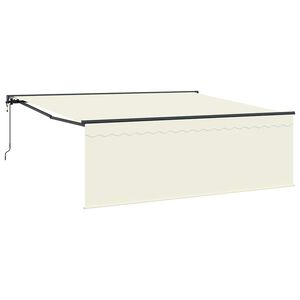 vidaXL Auvent r&eacute;tractable Cr&egrave;me 400 &times; 300 cm Polyester et Aluminium