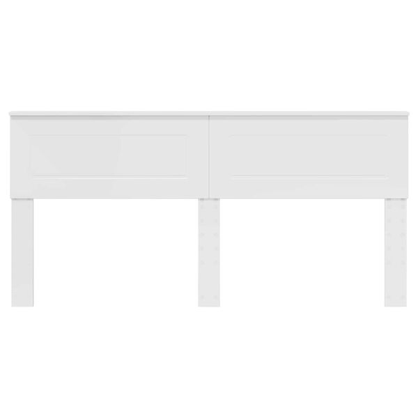 vidaXL T&ecirc;te de lit Blanc Brillant 180 cm Bois d'ing&eacute;nierie