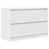 vidaXL Meuble TV blanc 80x35x54 cm bois d'ing&eacute;nierie