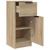 vidaXL Buffet Chêne sonoma 30x30x70 cm Bois d'ingénierie