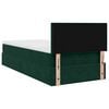 vidaXL Cadre de lit ottoman avec matelas vert foncé 90x190 cm velours