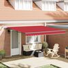 vidaXL Tissu de auvent avec Rouge 400 &times; 300 cm Polyester