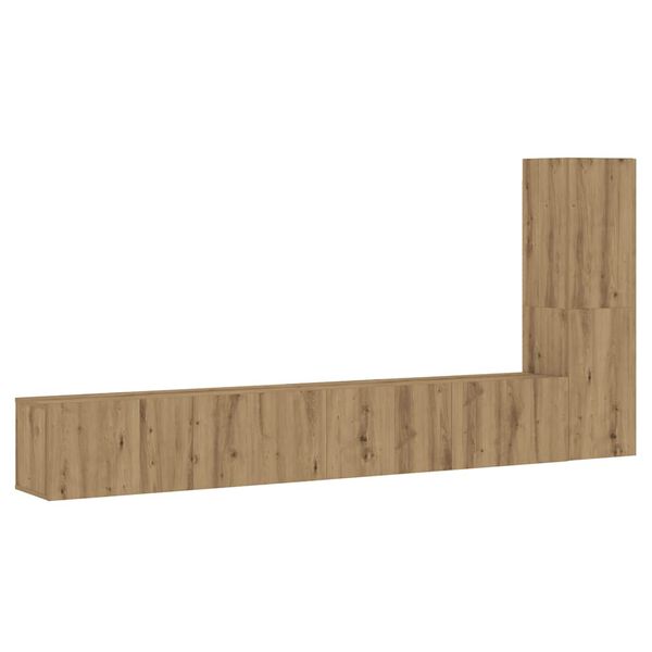 vidaXL Meubles TV muraux 3 pcs ch&ecirc;ne artisanal bois d'ing&eacute;nierie