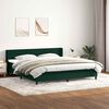 vidaXL Sommier &agrave; lattes de lit et matelas vert fonc&eacute; 180x220cm velours