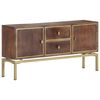 vidaXL Buffet 120x29x60 cm Bois de manguier massif