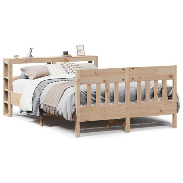 vidaXL Cadre de lit sans matelas 120x190 cm bois de pin massif