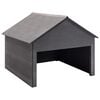 vidaXL Garage pour tondeuse &agrave; gazon Gris 80x80x70 cm WPC