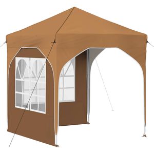 vidaXL Tente de f&ecirc;te pop-up 192 x 192 x 245 cm Beige