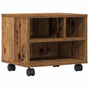 vidaXL Support d'imprimante Bois ancien 41 x 32 x 34,5 cm
