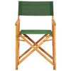 vidaXL Chaises de metteur en scène lot de 2 bois massif d'acacia vert