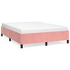 vidaXL Cadre de lit sans matelas rose 140x190 cm velours