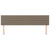 vidaXL T&ecirc;tes de lit Taupe 200x5x78/88 cm Tissu