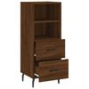 vidaXL Buffet Ch&ecirc;ne marron 34,5x34x90 cm Bois d'ing&eacute;nierie