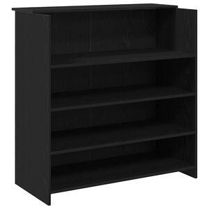 vidaXL Bureau de r&eacute;ception Ch&ecirc;ne noir 100x50x103,5 cm Bois d'ing&eacute;nierie
