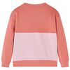 Sweat-shirt enfants bloc de couleurs rose 128