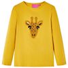 T-shirt enfants &agrave; manches longues ocre fonc&eacute; 104
