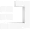vidaXL Ensemble de meubles TV 6 pcs Blanc Bois d'ing&eacute;nierie