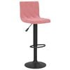 vidaXL Tabourets de bar lot de 2 rose velours