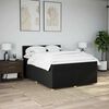 vidaXL Sommier &agrave; lattes de lit avec matelas Noir 140x190 cm Tissu