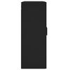 vidaXL Armoire murale noir 69,5x34x90 cm bois d'ing&eacute;nierie