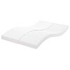 vidaXL Matelas en mousse blanc 120x220 cm 7 zones duret&eacute; 20 ILD