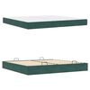 vidaXL Cadre de lit avec matelas avec matelas 2 pcs Vert Velours