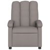 vidaXL Fauteuil de massage inclinable &eacute;lectrique Taupe Tissu