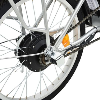 vidaXL Vélo électrique pliable et pile lithium-ion Alliage d'aluminium