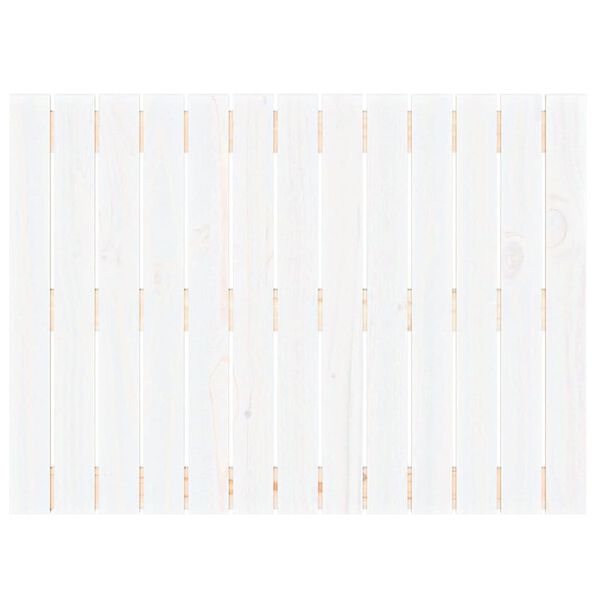 vidaXL Tête de lit murale Blanc 82,5x3x60 cm Bois massif de pin