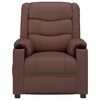 vidaXL Fauteuil inclinable Marron Similicuir