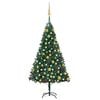 vidaXL Arbre de No&euml;l artificiel pr&eacute;-&eacute;clair&eacute; et boules vert 120 cm PVC