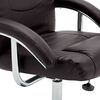 vidaXL Fauteuil inclinable avec repose-pied Marron Similicuir